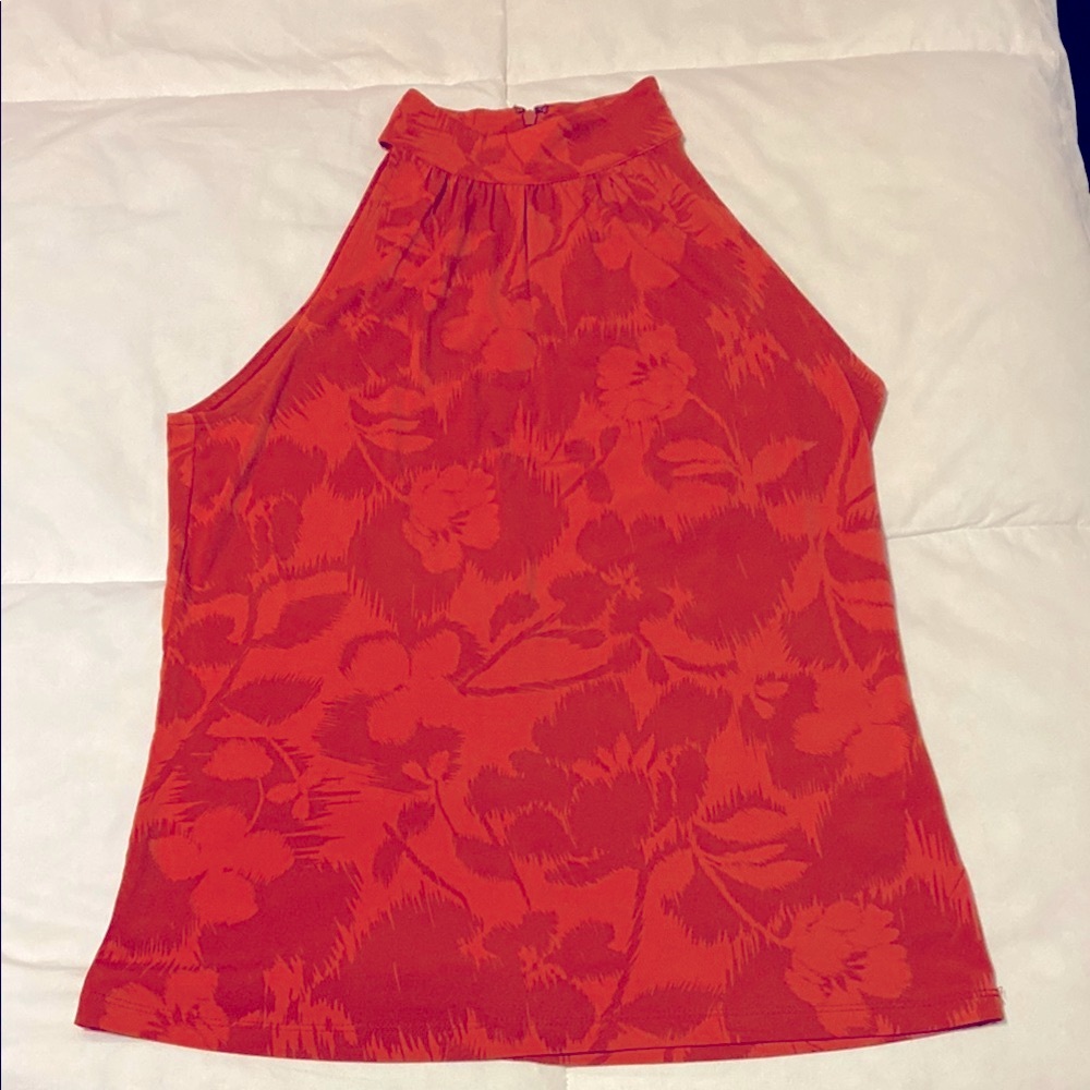 MICHAEL KORS Orange Red Top
